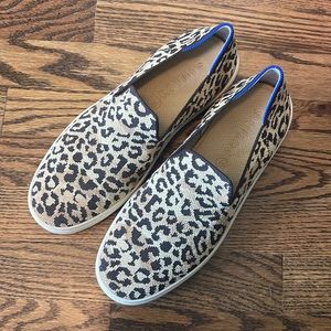Rothy’s leopard slide on shoes
